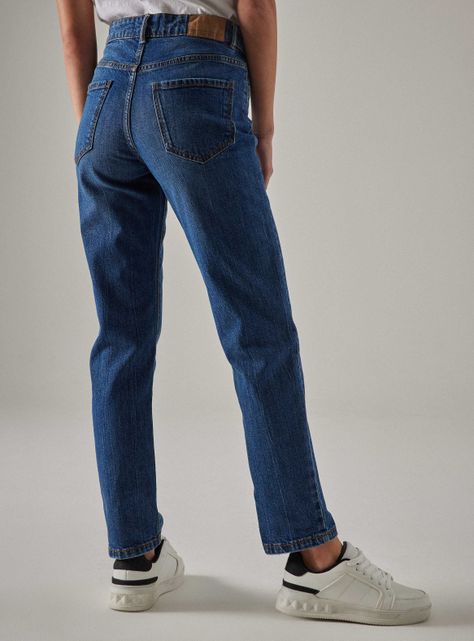 Jeans Básico Regular Tiro Alto-1