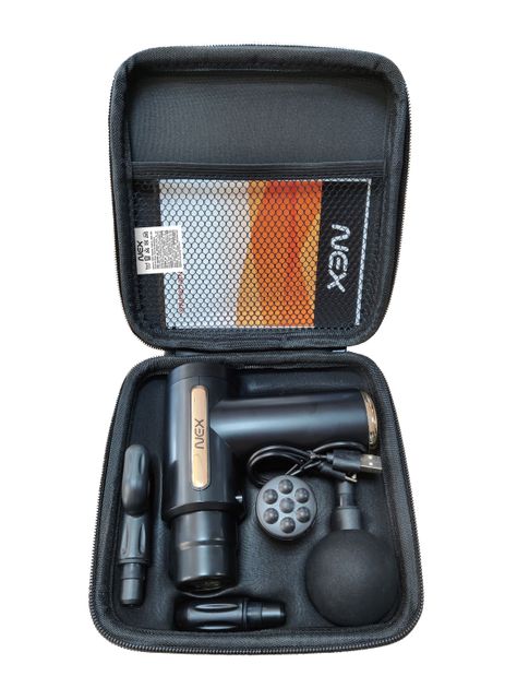 Pistola de Masaje 6 Niveles con Control Digital y Estuche Lavanda-4