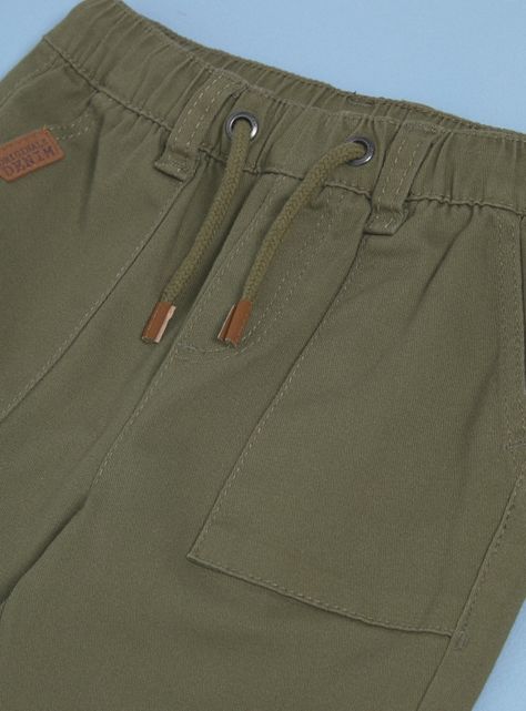 Pantalón Jogger Color con Cintura Ajustable-1
