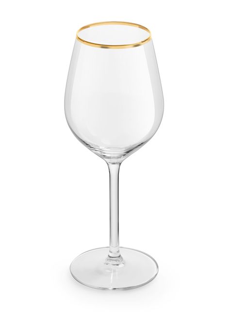 Set 4 Copas y 4 Vasos Borde Dorado Libbey-1