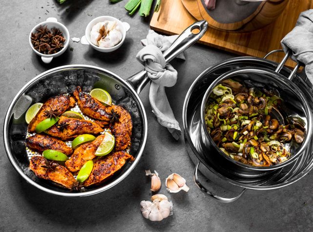 Batería de Cocina Infinity Acero Inoxidable 7 Piezas-6