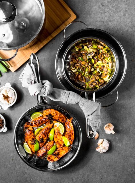 Batería de Cocina Infinity Acero Inoxidable 7 Piezas-7