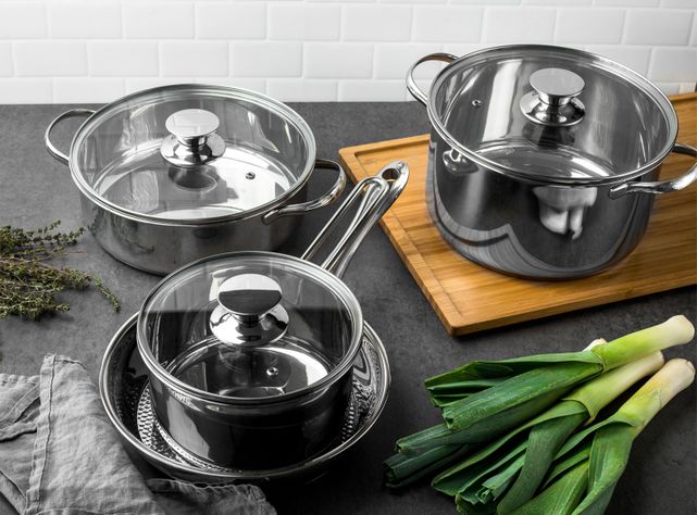Batería de Cocina Infinity Acero Inoxidable 7 Piezas-8