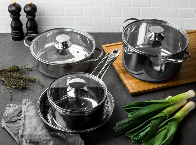 Batería de Cocina Infinity Acero Inoxidable 7 Piezas-3