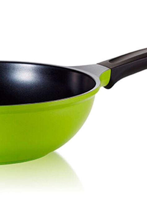 Wok Aluminio con Mango 28 cm Roichen-1