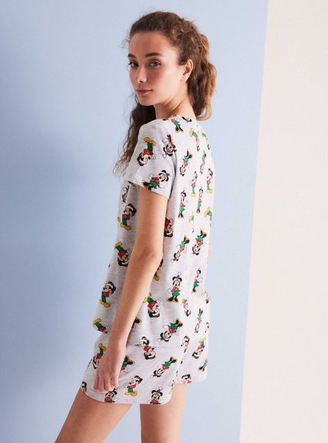 Pijama Disney Navidad Minnie y Mickey Full Print en Caja-1