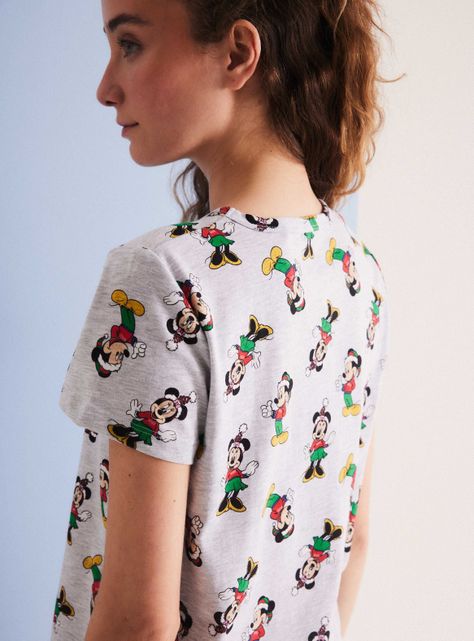 Pijama Disney Navidad Minnie y Mickey Full Print en Caja-2