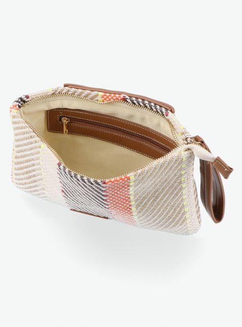 Cartera de Mano Sobre Cartera Efecto Raffia Colores-4
