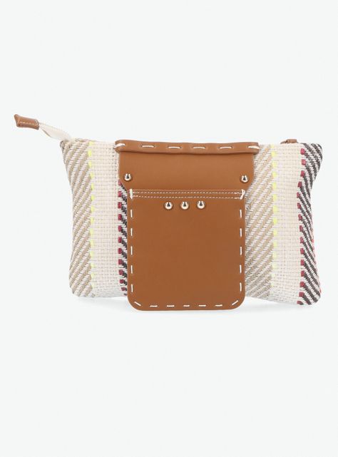 Cartera de Mano Sobre Cartera Efecto Raffia Colores-3