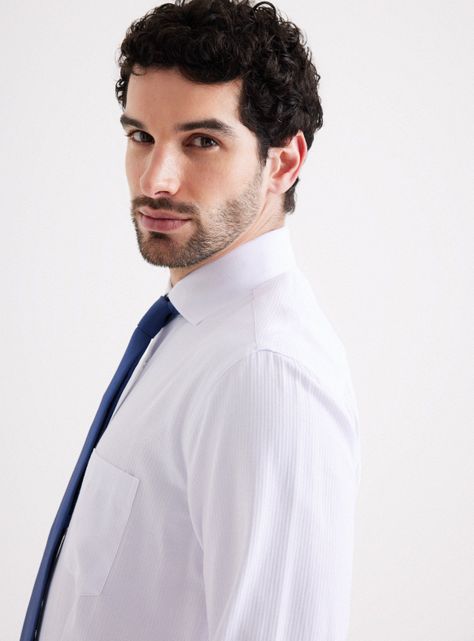 Camisa Vestir Textura Color Semi Slim-3