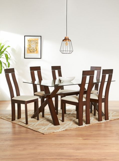 Juego de Comedor Clear Vidrio + 6 Sillas Attimo-0
