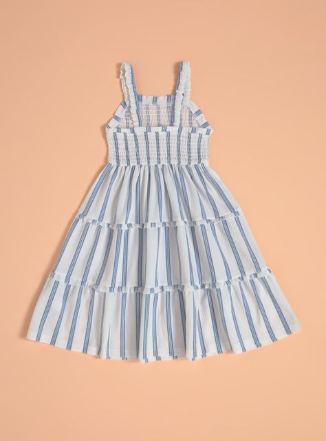 Vestido Tela Texturada Rayas-3
