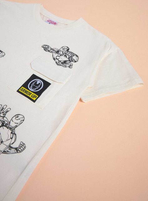 Polera Estampado Marvel Bolsillo-4