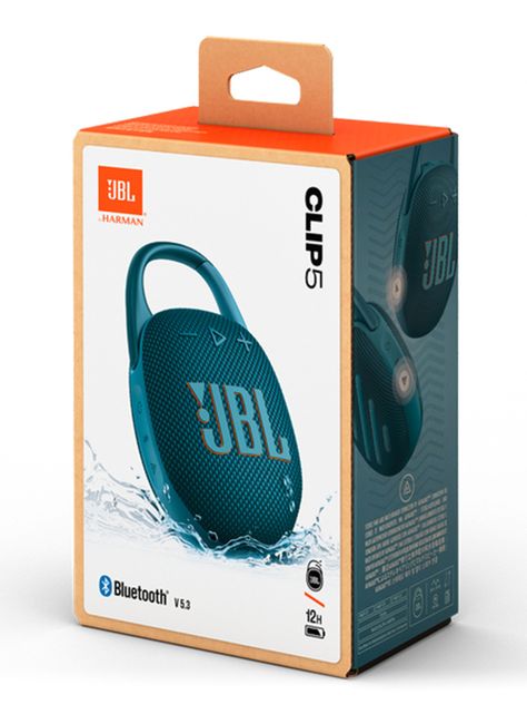 Parlante Bluetooth Clip 5 Azul-6