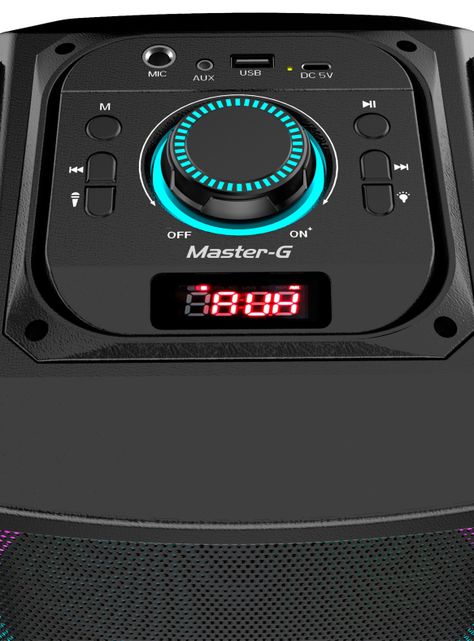 Parlante Karaoke Bluetooth 6000W MGLUXOR Negro-3