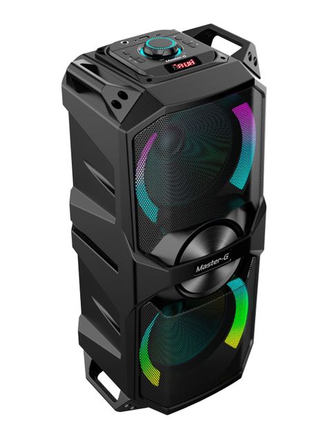 Parlante Karaoke Bluetooth 6000W MGLUXOR Negro-2