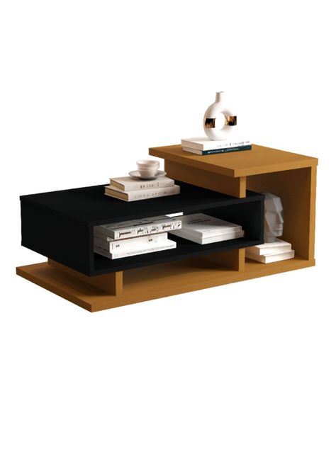 Mesa Centro Boho Caramelo Negro-0