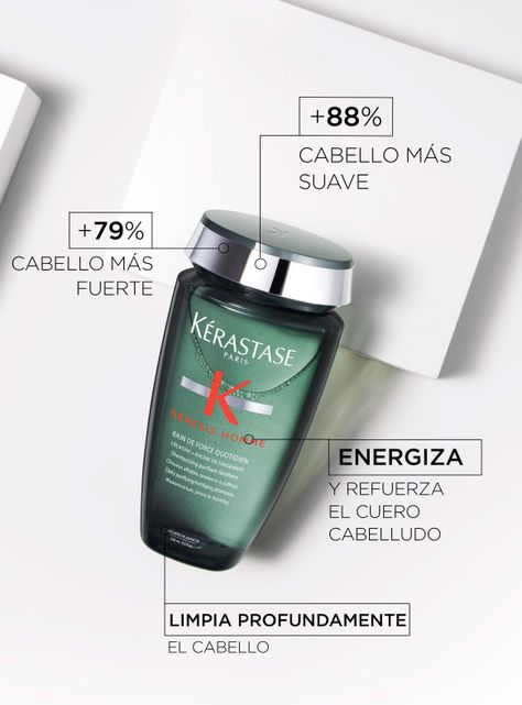 Shampoo Fortificante Anti-Caída Cabello Frágil Bain De Force Quotidien Genesis Homme 250ml-1