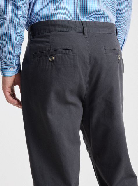 Pantalón Twill Corte Chino Regular Fit Spandex-3