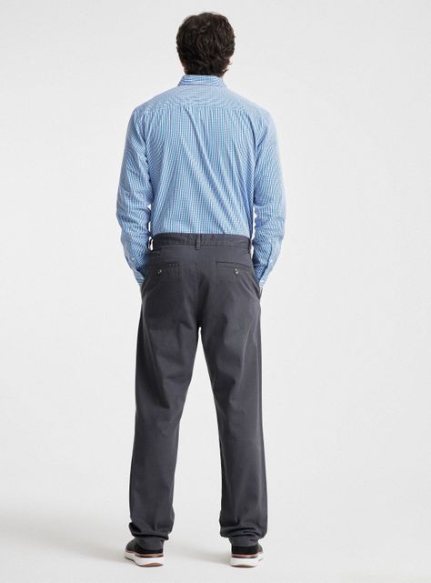 Pantalón Twill Corte Chino Regular Fit Spandex-5