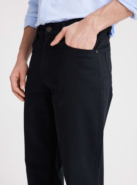 Pantalón Twill Corte 5 Bolsillos Regular Fit Spandex-2