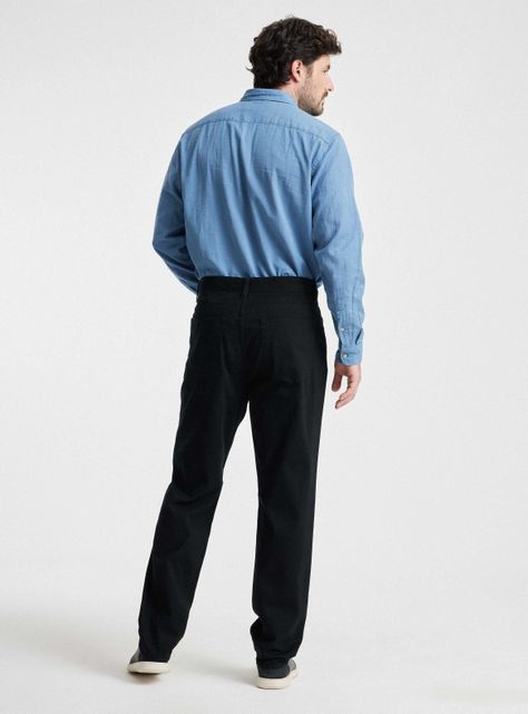 Pantalón 5 Bolsillos Tiro Medio Regular Fit-5