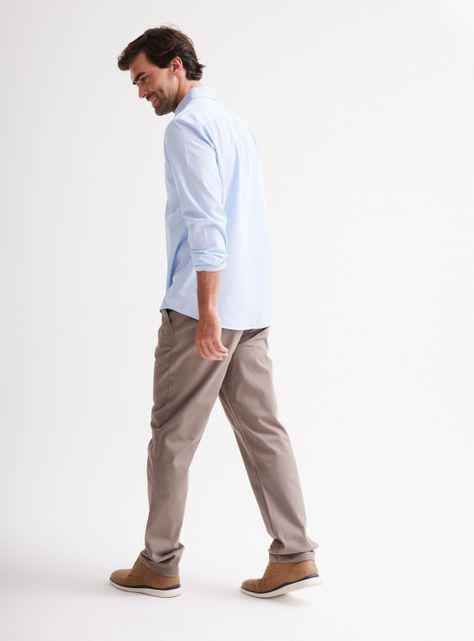 Pantalón Diseño Chino Twill Regular Fit-5