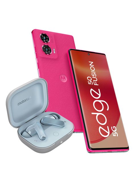 Smartphone Edge 50 Fusion 5G 256GB 6.7" Rosa Liberado + Audífonos Moto Buds-1