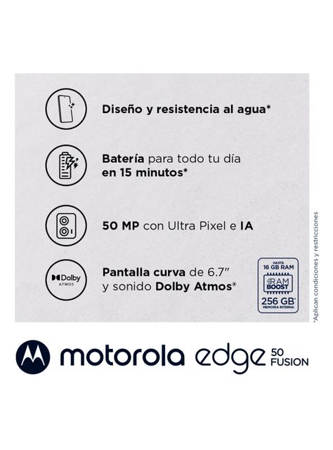 Smartphone Edge 50 Fusion 5G 256GB 6.7" Verde Liberado-3