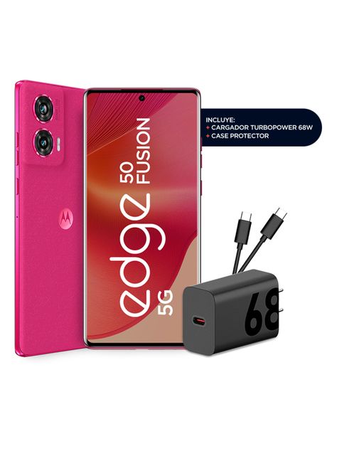 Smartphone Moto Edge 50 Fusion 5G 256GB 6.7" Rosa Liberado-1