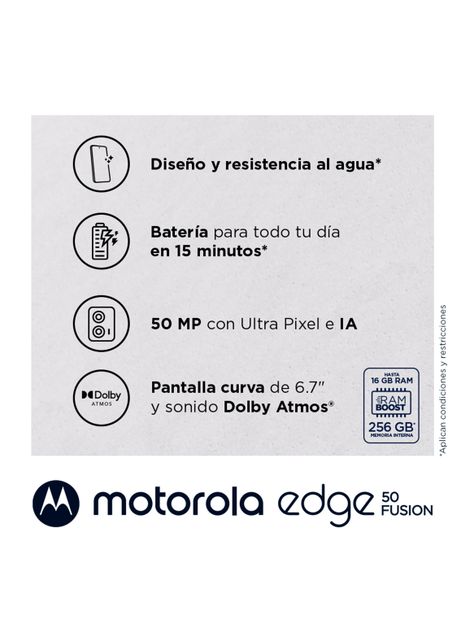 Smartphone Edge 50 Fusion 5G 256GB 6.7" Azul Liberado-4