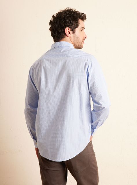 Camisa Manga Larga Micro Cuadros-1