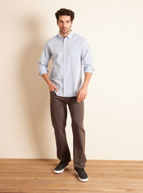 Camisa Manga Larga Cuadros 6-4