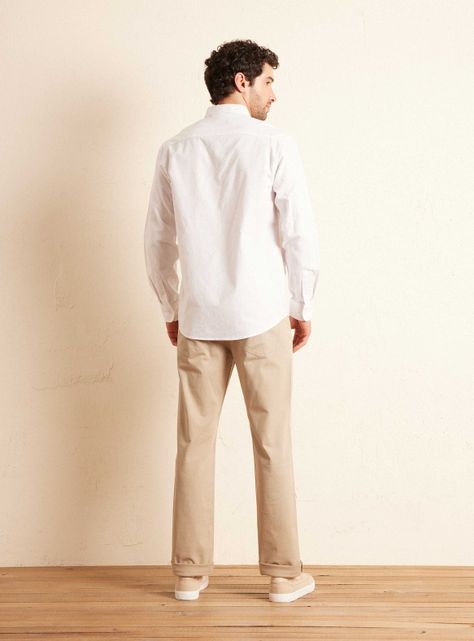 Camisa Manga Larga Semi Oxford Lisa-5