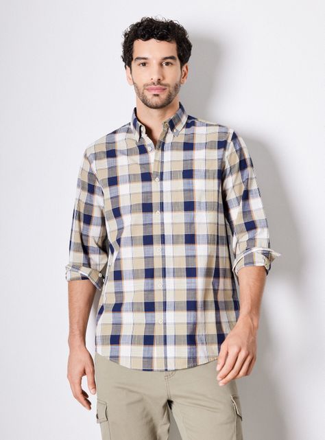 Camisa Manga Larga Cuadros-0