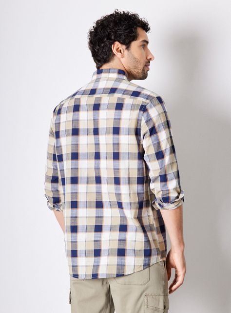 Camisa Manga Larga Cuadros-1