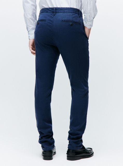 Pantalon Chino Lyocell Slim Fit con Spandex-1