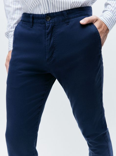 Pantalon Chino Lyocell Slim Fit con Spandex-2