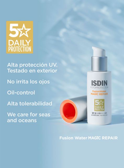 Fotoprotector Fusion Water Magic REPAIR SPF 50 50 ml ISDIN-3