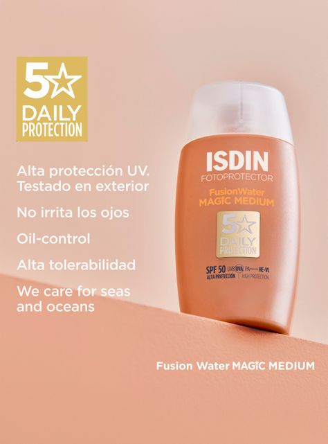 Isdin Fotoprotector Fusion Water Magic Color Medium Spf50 50 ml-5