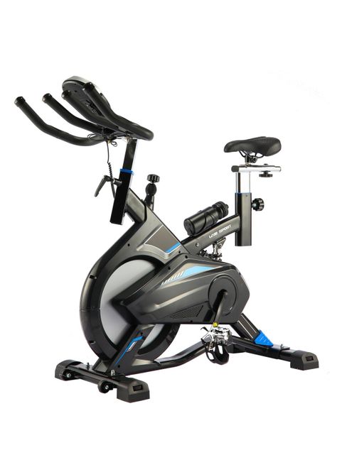 Bicicleta Spinning Magnética YB-9800-NA Negro/Azul-0