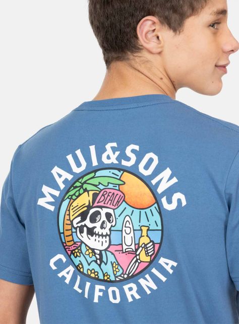 Polera Manga Corta Print con Skull-2