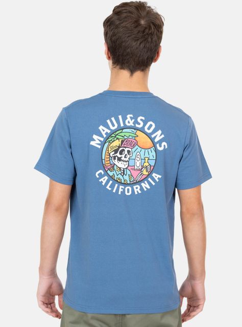 Polera Manga Corta Print con Skull-1