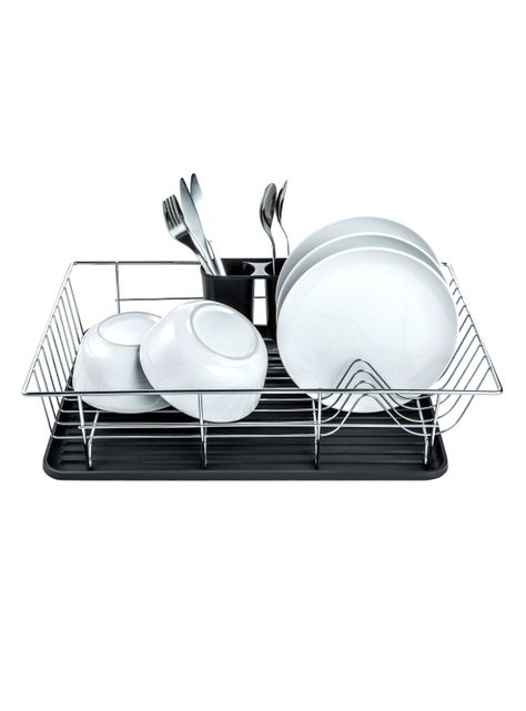 Secador Platos 1 Nivel Metal 48 x 31.3 x 9.6 cm Essential-1