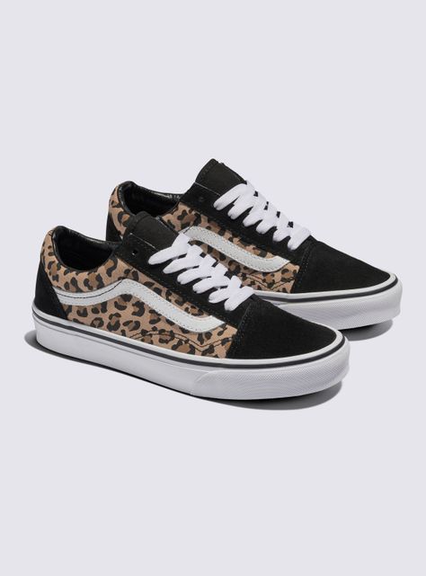 Zapatilla Urbana Animalier Black Old Skool Mujer-1
