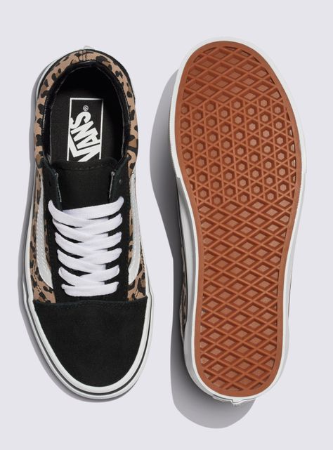 Zapatilla Urbana Animalier Black Old Skool Mujer-2