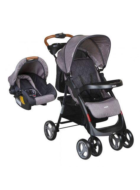Coche Infanti Travel System Pompeya Gris-0