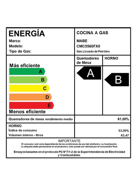 Cocina a Gas de Piso Acero Inoxidable CMC5560FX 55 cm-5