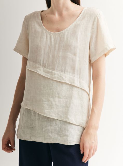 Blusa de Lino con Detalle Vuelos-3