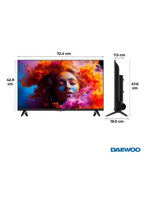 LED Smart TV 32" HD Android Soundbar Incorporado D-A3200-1